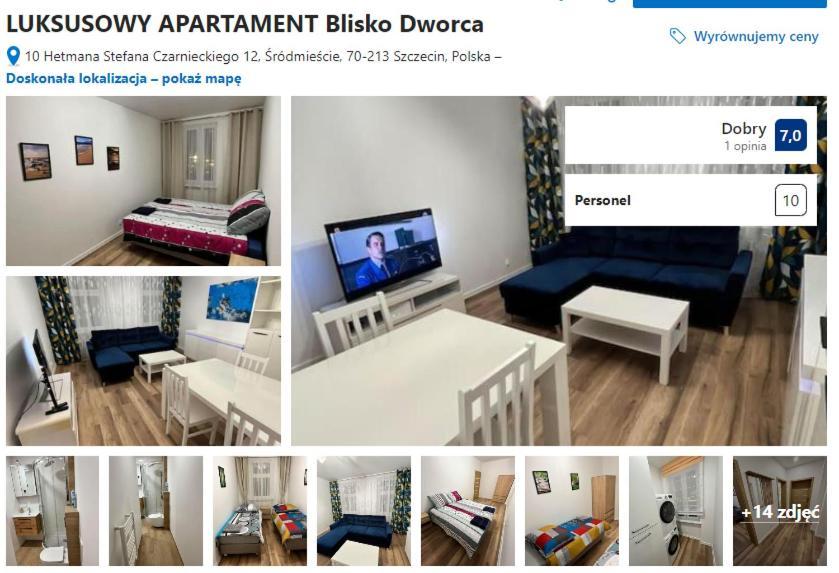 Luksusowy Apartament Przy Dworcu Щецин Екстер'єр фото